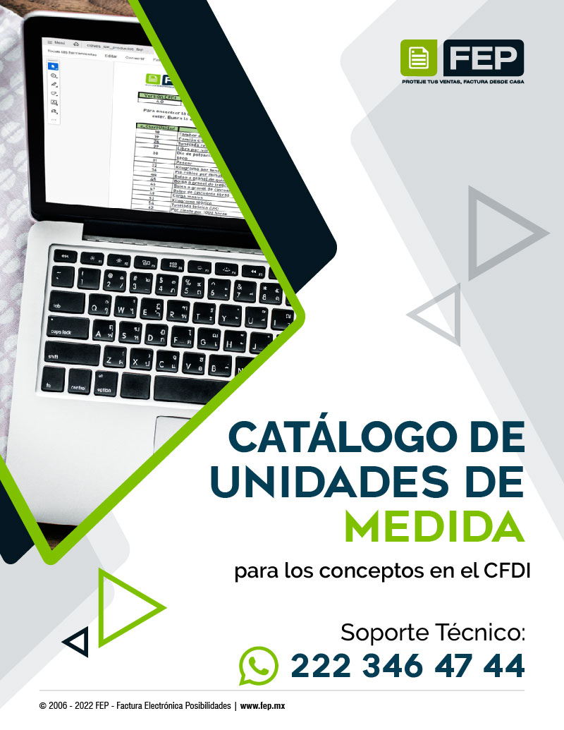 Catálogo claves unidad de medida SAT